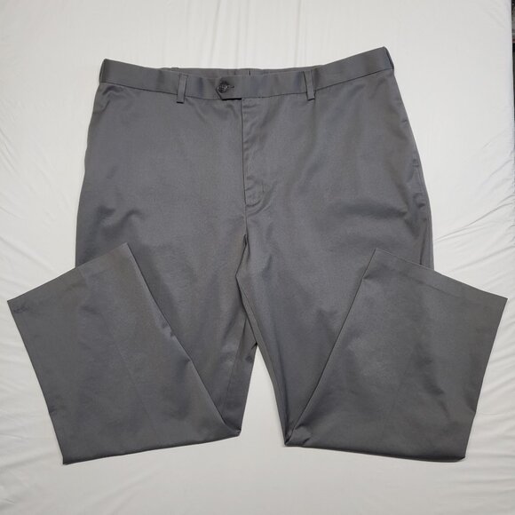 Perry Ellis Portfolio Mens Dress Pants 42 x 30 Hidden Waistband Gray - Picture 1 of 14